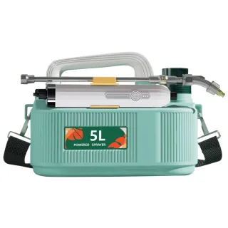 【優家】5L肩負式電動噴霧器 農用打藥機 電動噴水壺 澆花器 灑水壺 噴壺(純銅電機 強勁出水 噴桿可伸縮)