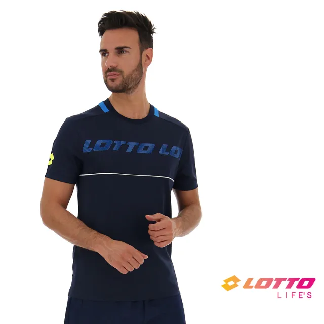 【LOTTO】男 圓領T-SHIRT(深藍-LT2155861CI)