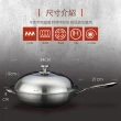 【MASIONS 美心】維多利亞Victoria 皇家316不鏽鋼複合黑晶鍋炒鍋34cm(台灣製造 電磁爐適用)