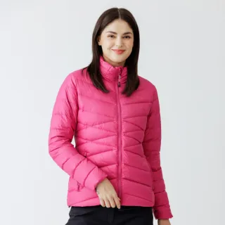 【Hilltop 山頂鳥】超潑水石墨烯蓄熱羽絨短大衣外套  女款 桃紅｜PF22XF34ECF0(可銜接GORE-TEX外件)