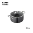 【瑞康屋 Kuhn Rikon】鈦合金鍛造不沾鍋24CM深湯鍋5L(來自瑞士第一品牌)