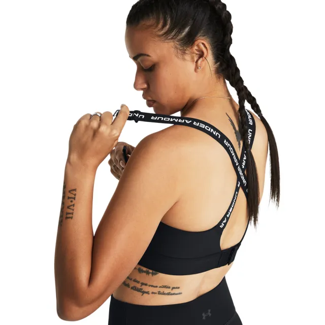 【UNDER ARMOUR】UA 女 Infinity 高衝擊運動內衣_1384112-001(黑色)