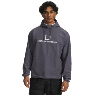 【UNDER ARMOUR】UA 男Unstoppable Wvn 長袖帽T_6003864-025(灰色)