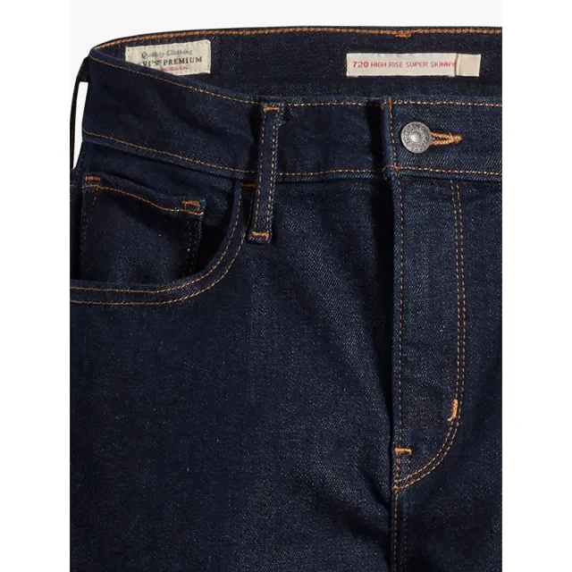 【LEVIS】女款 720 高腰超緊身窄管/超彈力牛仔褲/天絲棉/原色 熱賣單品 52797-0176