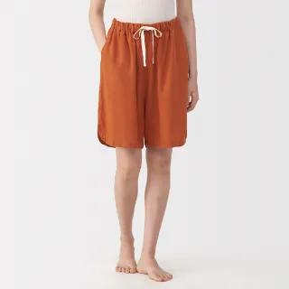 【MUJI 無印良品】女涼感柔滑短褲(米色/深橘/淺綠/煙燻藍)