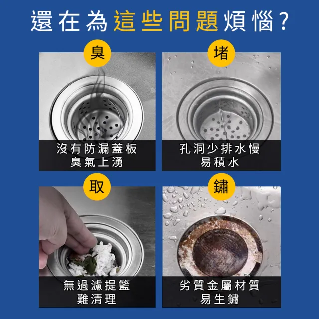 洗碗槽蓋 -2入組 流理台濾網 防水管堵塞  洗碗槽濾網(130-FF7105)