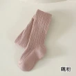【橘魔法】加絨純柔和色單直條褲襪(連褲襪 大童 褲襪 襪子 內搭褲 厚 刷毛 厚款 女童 兒童 童裝 保暖)