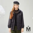【MYVEGA 麥雪爾】MA棉質小花收腰/斜剪接防風輕量連帽風衣外套-二款任選(連帽外套/風外/保暖外套/女外套)