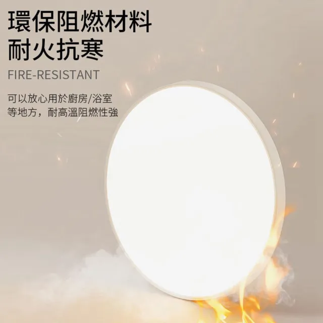 【聚美照明】吸頂燈 防潮吸頂燈 超薄三防吸頂燈 28cm三防燈（白光24w）超薄款(防潮/防霉/防蚊)