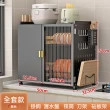 【歐德沐】廚房碗櫃置物架 兩層款 50*31.5*52公分 碳鋼材質(碗碟收納架 餐廚櫃 瀝水籃 碗架 預購15天)