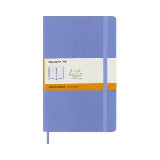 【MOLESKINE】經典軟皮筆記本(軟皮 L型 橫線 粉藍 筆記本)