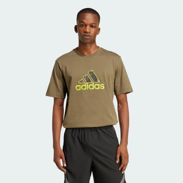 【adidas 愛迪達】愛迪達 Grfx Tee 男 T恤 運動上衣 休閒短袖 綠 亞版(JD5399)