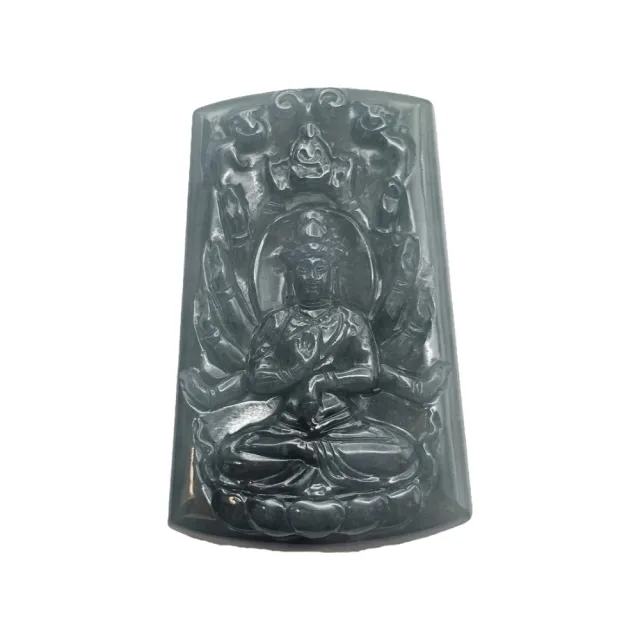 【藏古祥館】翡翠千手觀音 SL05(宗教開運 翡翠 包掛 擺件 吊飾)