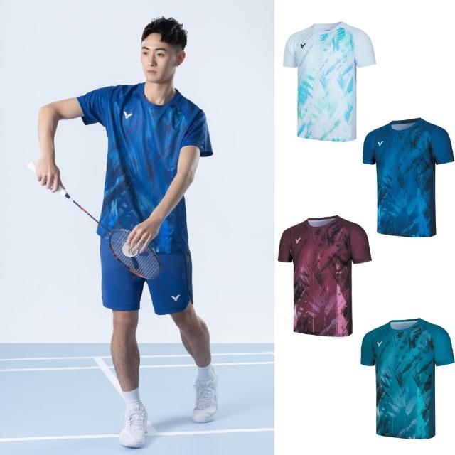 【VICTOR 勝利體育】國際選手推廣服 運動T恤 中性款(T-55000TD A/B/D/G 月光白/銀河藍/安可拉紅/冬青綠)