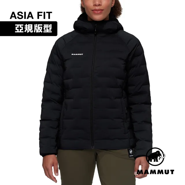 【Mammut 長毛象】Sender IN Hooded Jacket AF W 保暖化纖連帽外套 黑色 女款 #1013-04390