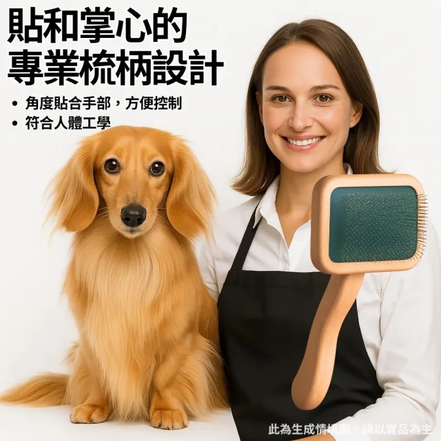 【Chris Christensen克莉絲汀森】Mark I波浪木柄精細美容氣墊針梳(針梳)