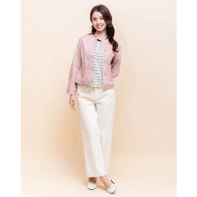 【perng yuh 芃諭名品】*柔和甜漾 鑽飾 柔彈 厚棉 外套(2025 AW Collection|4C秋冬新品上市)