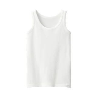 【MUJI 無印良品】兒童針織坦克背心(柔白/灰色/深藍)