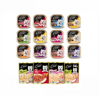 【Cesar西莎】經典餐盒24入+蒸鮮包32入 寵物/狗零食/狗食(momo獨家組合)