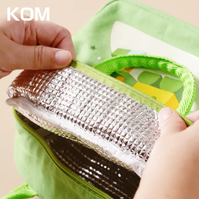 【KOM】夢想系列｜不鏽鋼兒童雙層隔熱碗2入組(碗*2+304湯匙*2+水壺*1+便當袋*1 夢想系列)