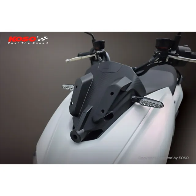 【KOSO】強化型小盾 含行車紀錄器孔(SYM 三陽 MMBCU 158 小盾 / 另購KOSO碳纖風鏡、後照鏡搭配)