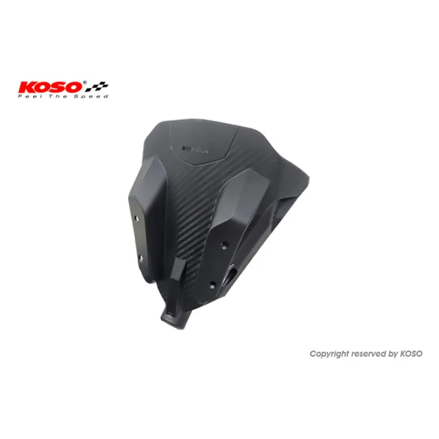 【KOSO】強化型小盾 含行車紀錄器孔(SYM 三陽 MMBCU 158 小盾 / 另購KOSO碳纖風鏡、後照鏡搭配)