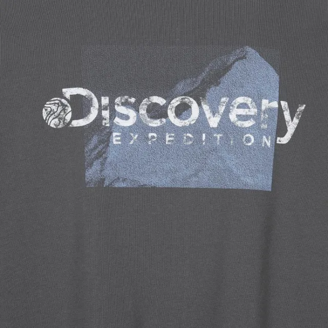 【Discovery Expedition】山峰印花長袖上衣 長袖T恤 機能上衣(DXRL2A054-GRD)
