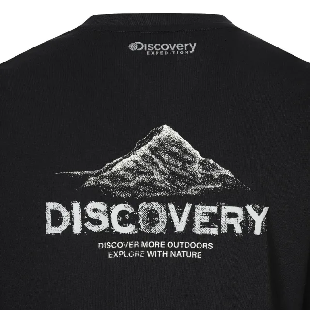 【Discovery Expedition】山峰印花長袖T恤 長袖上衣(DXRL21054-BKS)