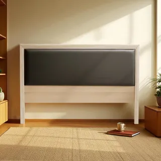 【IHouse】台灣製 雙大6尺 日式貓抓皮床頭片/床頭/床片