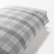 【MUJI 無印良品】棉法蘭絨被套/D 成品尺寸:W185×L210 cm 附拉鍊(灰格紋/米色格紋/紅格紋/深藍格紋)