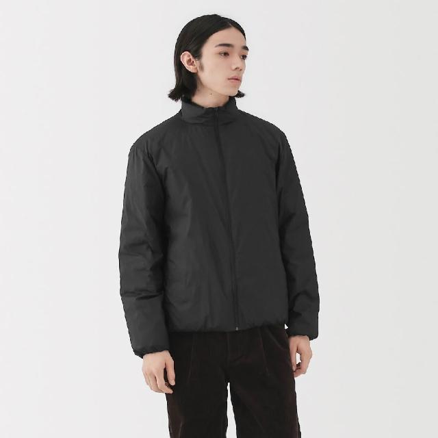 【MUJI 無印良品】男輕量羽絨可攜式立領外套(灰銀/深灰/黑色)