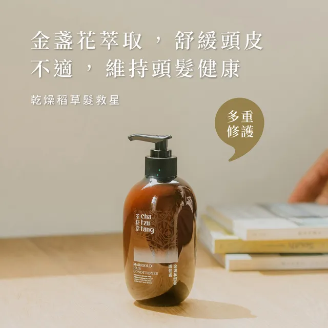 【茶籽堂】植萃精華護髮素330mL｜滋養/賦活任選(金盞花/馬栗樹/染燙修護/撫平毛躁)