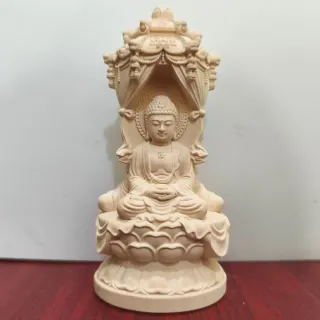 【LEEHER】觀音寶塔擺設/佛教擺設/家居擺設/送禮推薦/黃楊木材質/佛像雕刻/觀音寶塔像