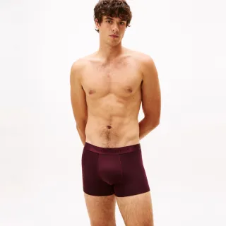 【TOMMY HILFIGER】官方旗艦館同色調褲腰莫代爾平口內褲 3 件套組_拼色