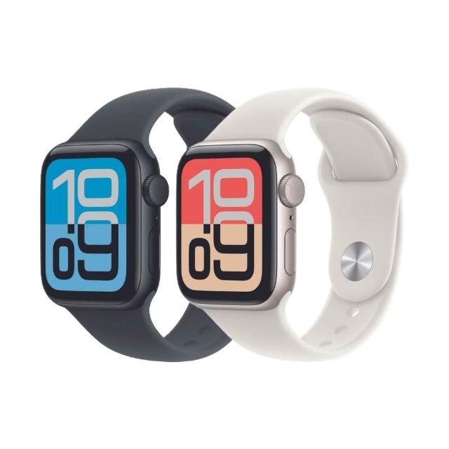 【Apple】Apple Watch SE3 GPS + 行動網路 40mm(鋁金屬錶殼搭配運動型錶帶)