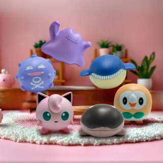 【Bone 蹦克】寶可夢捏捏樂公仔盲盒第一彈 6入組贈杯綁(交換禮物 減壓捏捏球 舒壓療癒 辦公小物 桌遊)