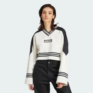 【adidas 愛迪達】BLOCKING 短版長袖上衣 女 - Originals JX7597