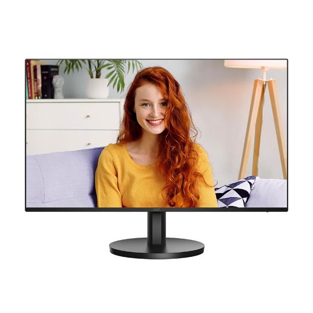  AOC 27B3CA2 27吋 IPS 面板顯示器，採用 1920x1080 解析度與 100Hz 更新率，提供流暢的 1ms 反應時間，適合 OA 辦公、追劇看片與學生入門使用。具備 1300:1 高對比、178° 廣視角、250 cd/m² 亮度及 16.7 百萬色域，內建喇叭與 Adaptive-Sync 防撕裂技術。特殊功能包含窄邊框設計、抗藍光護眼、零閃屏、超薄機身與 USB 3.2 插槽，支援 HDMI/USB 輸入及 VESA 壁掛，重量僅 4.43kg，尺寸 452.9x616.6x229.5mm，CP 值高且健康護眼，三年保固安心選購。 