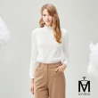 【MYVEGA 麥雪爾】MA微光澤立領壓紋百搭上衣-共三色(日系/女上衣/內搭衣/女長袖上衣)