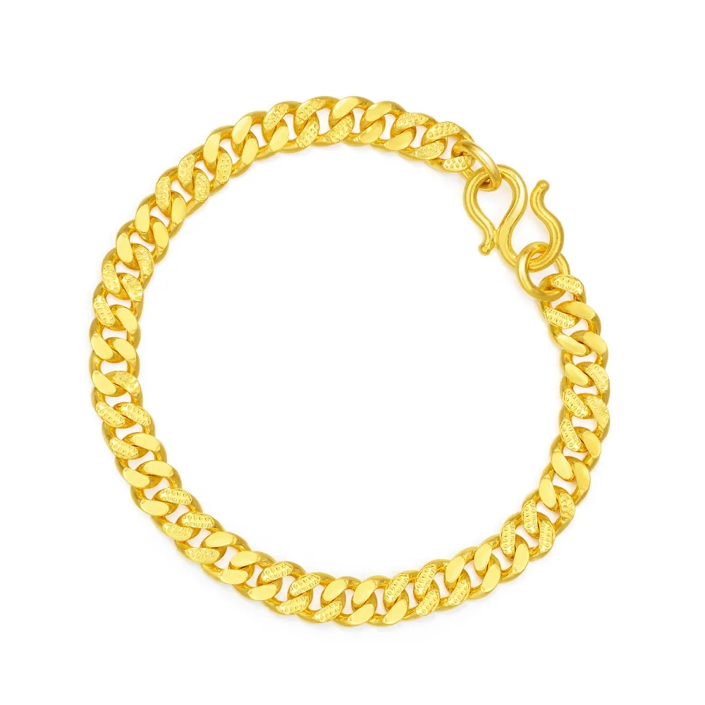 點睛品】粗款鏈條黃金手鍊17cm_計價黃金- momo購物網- 好評推薦-2026年1月