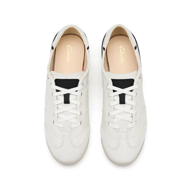 【Clarks】女鞋 Craft Deer. 輕盈透氣薄底休閒鞋 運動鞋 小白鞋(CLF85224C)