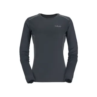【RAB】Force LS Tee Wmns 長袖透氣排汗衣 女款 鯨魚灰 #QBL08