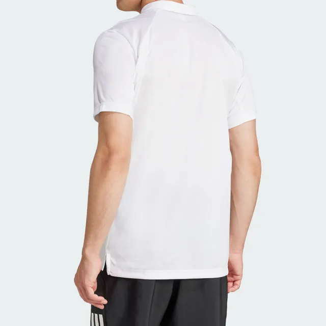 【adidas 愛迪達】Clima Polo 男款 白色 快速吸汗 Polo 衫 運動 休閒 短袖 JD8643