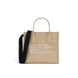 【MARC JACOBS】官方直送 TOTE 輕巧米色帆布中型托特包