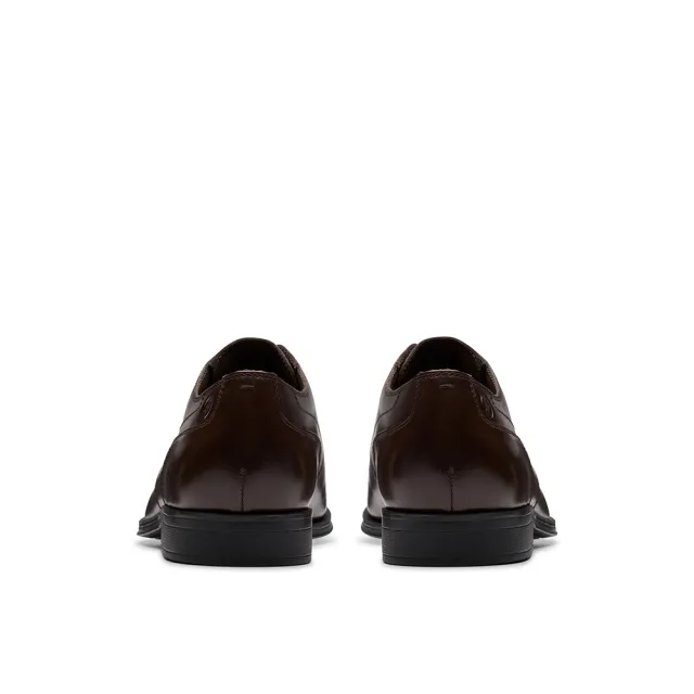 【Clarks】男鞋 Paulton Lace 寬楦素面德比紳士鞋 皮鞋(CLM83397D)