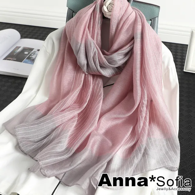 【AnnaSofia】蠶絲真絲羊毛混紡大尺寸披肩絲巾圍巾 現貨(多款任選)