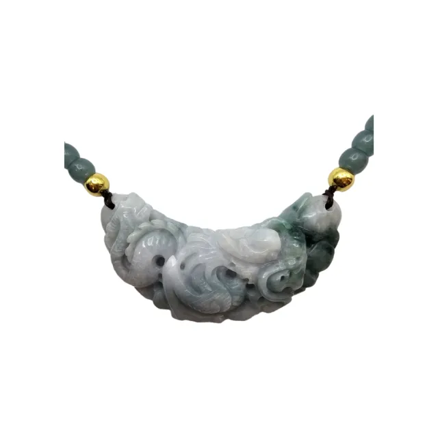 【藏古祥館】翡翠龍項鍊 SNA03(宗教開運 翡翠)