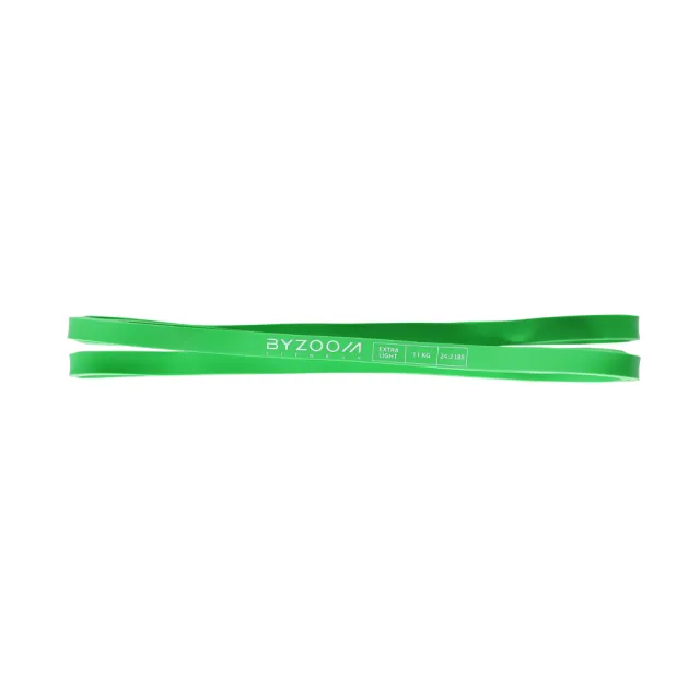 【BYZOOM FITNESS】高效環狀彈力帶 extra light 11KG / 24.2LB(綠)