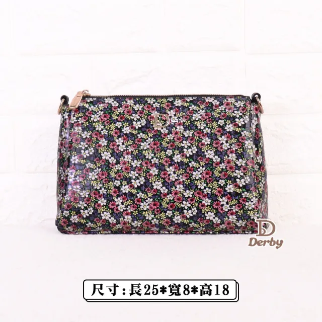 【Derby】雙11 黑小碎花 肩背包 斜背包 5301