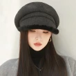 【Seoul Show 首爾秀】多款高質感挺版雙層兔毛帽毛呢八角帽貝雷帽棒球帽漁夫帽(防寒保暖)